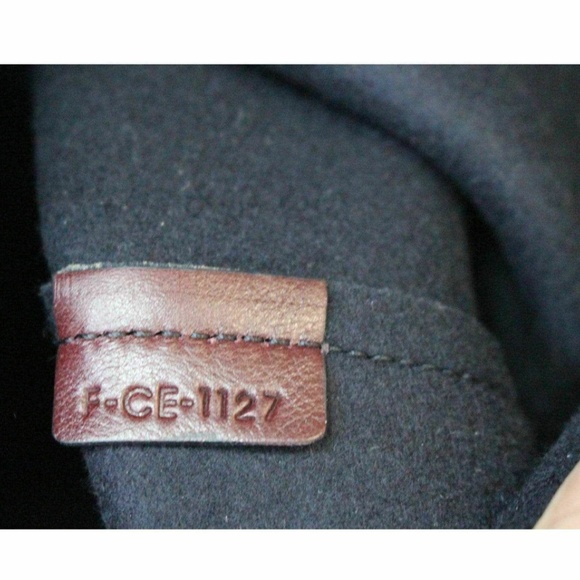 NEW Phoebe Celine Twisted Cabas Tote in Burgundy and Cream - Picture 10 of 12